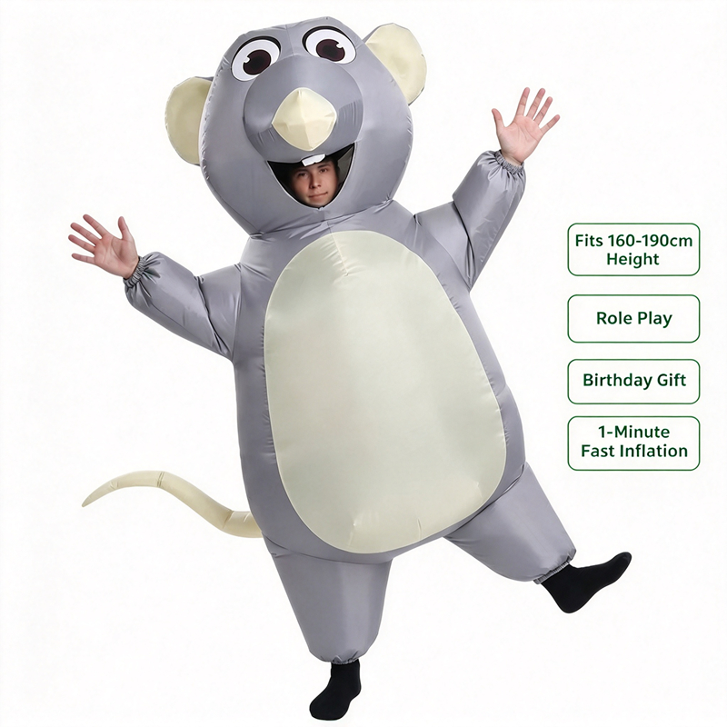 Adult Kids Inflatable Gray Mou - Halloween Costume Kids review and price
