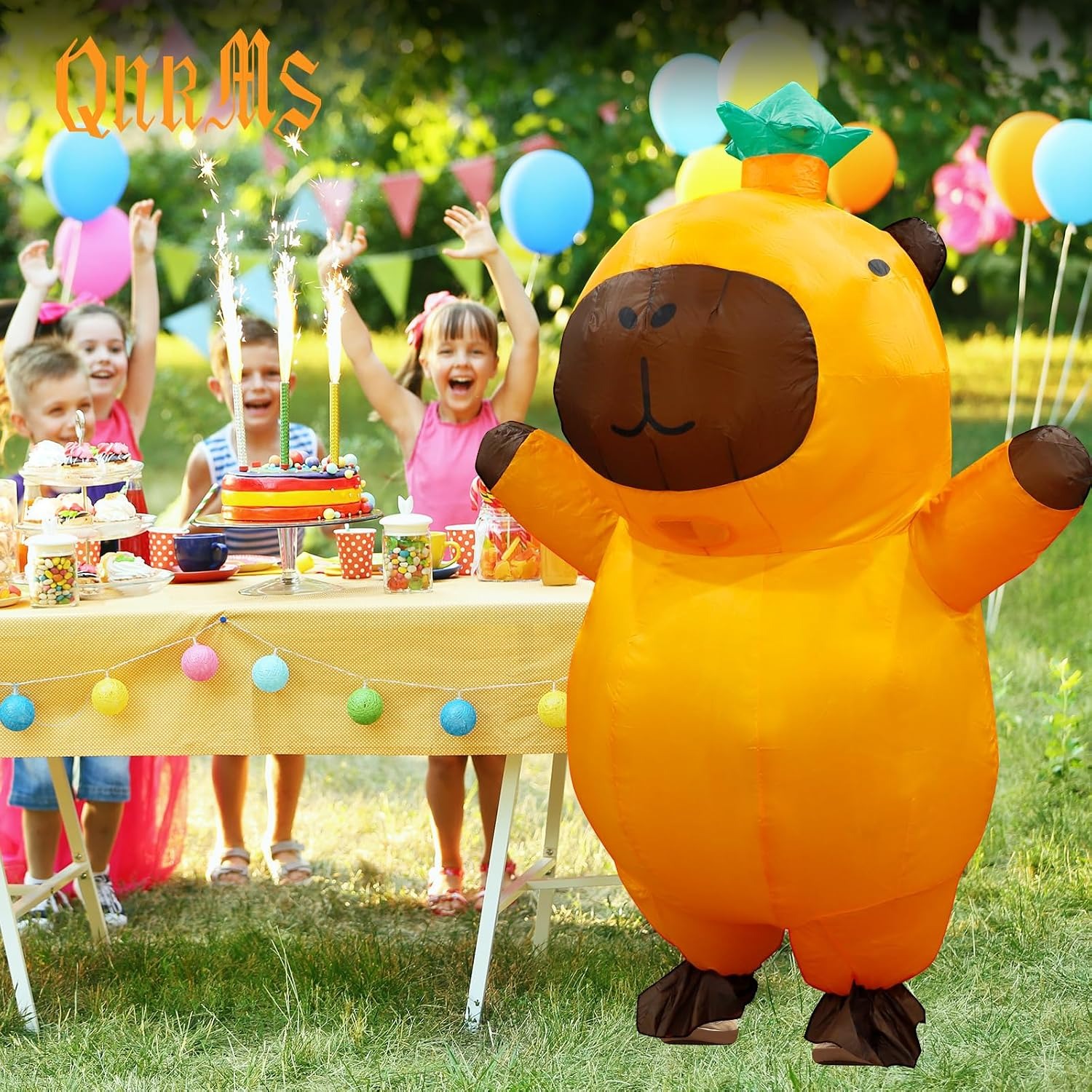 Capybara Inflatable Costume Ad - Halloween Costume Adult review and price