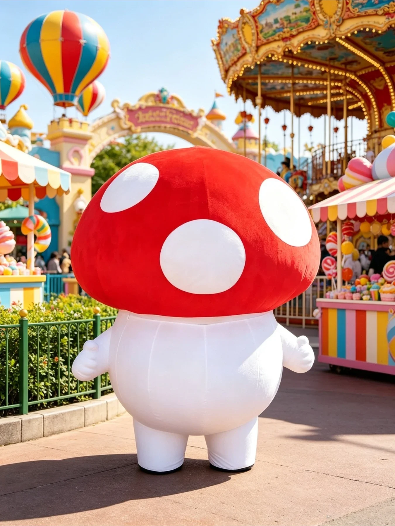Cute Mushroom Inflatable Masco - Halloween Costume Adult review and price