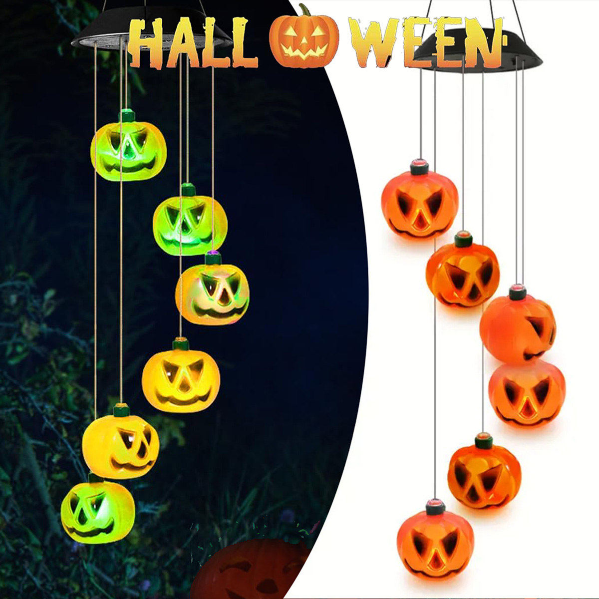 Solar-Powered Halloween Pumpki - Halloween Pumpkin Decor Led review and price