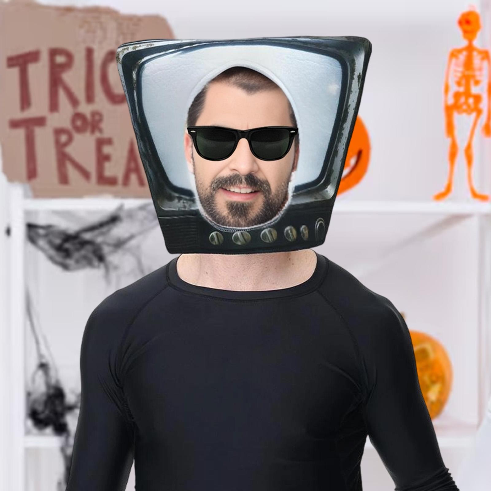 Novelty Cute TV Mask Hat for H - Halloween Costume Adult review and price