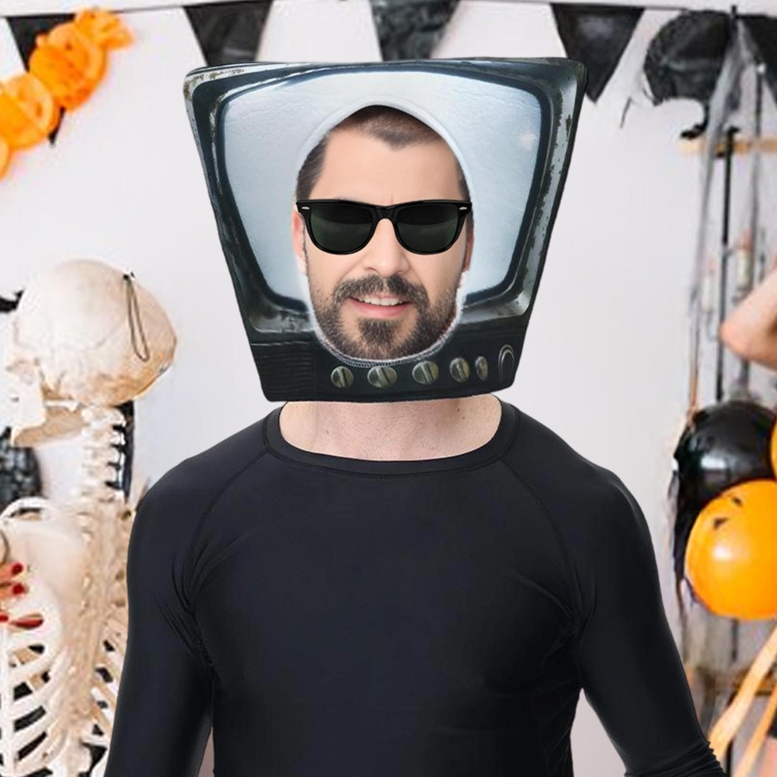 Novelty Cute TV Mask Hat for H - Halloween Costume Adult review and price