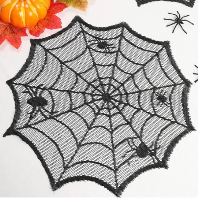 [MOA]2/4Pcs Spider Web Black L - Spider Web Halloween Decoration review and price