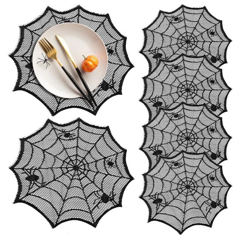 [MOA]2/4Pcs Spider Web Black L - Spider Web Halloween Decoration review and price