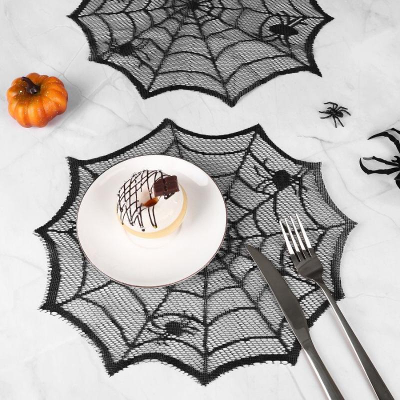 [MOA]2/4Pcs Spider Web Black L - Spider Web Halloween Decoration review and price