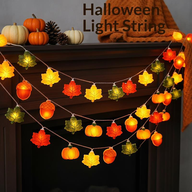 1.5m LED Leaf Pumpkin Nut Ligh - Halloween Pumpkin Decor Led review and price