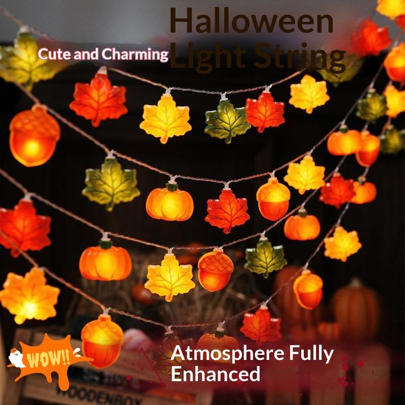1.5m LED Leaf Pumpkin Nut Ligh - Halloween Pumpkin Decor Led review and price