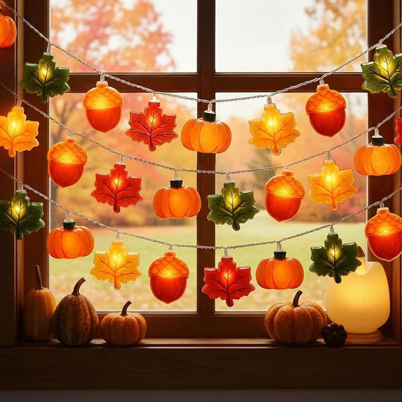 1.5m LED Leaf Pumpkin Nut Ligh - Halloween Pumpkin Decor Led review and price