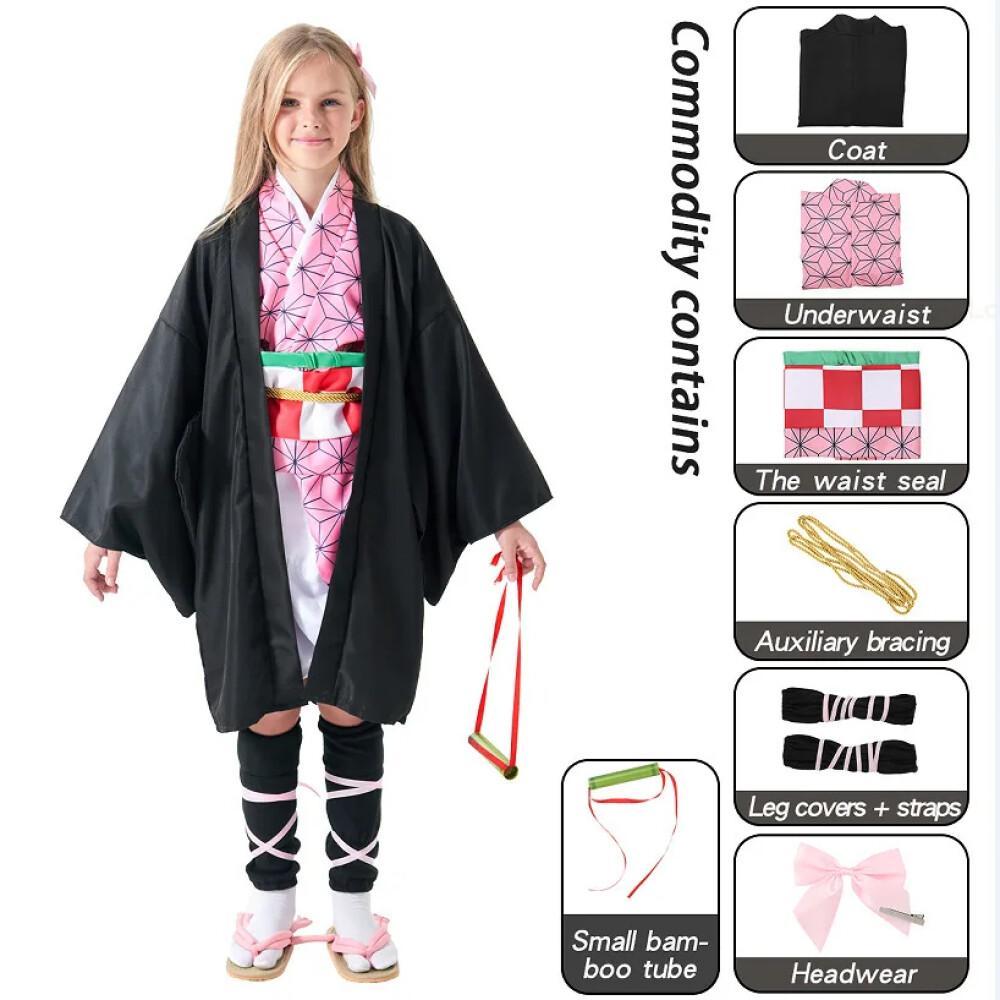 Anime Demon Slayer Kimetsu No  - Halloween Costume Kids review and price