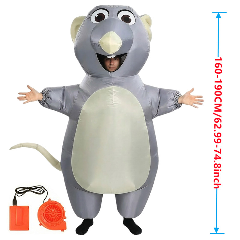 Cartoon Mouse Inflatable Costu - Halloween Costume Adult review and price
