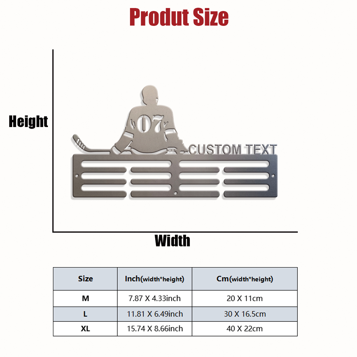 1pc Custom Ice Hockey Metal Me - Halloween Party Supplies review and price