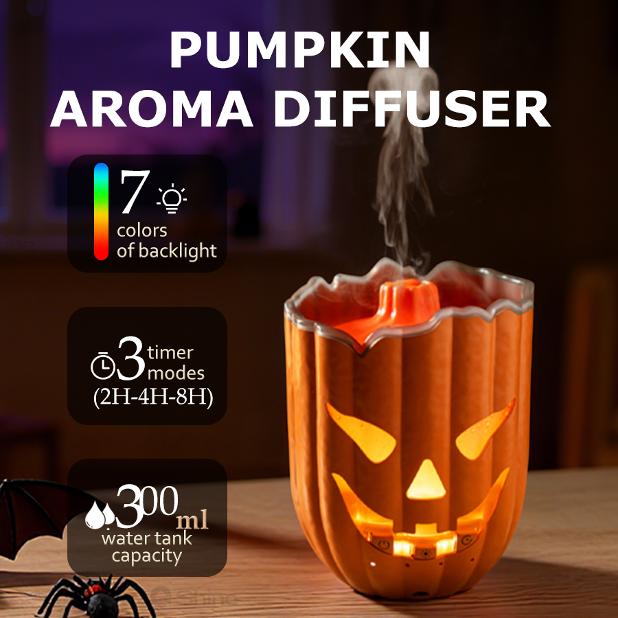 Pumpkin Air Humidifier, 7 Colo - Halloween Pumpkin Decor Led review and price