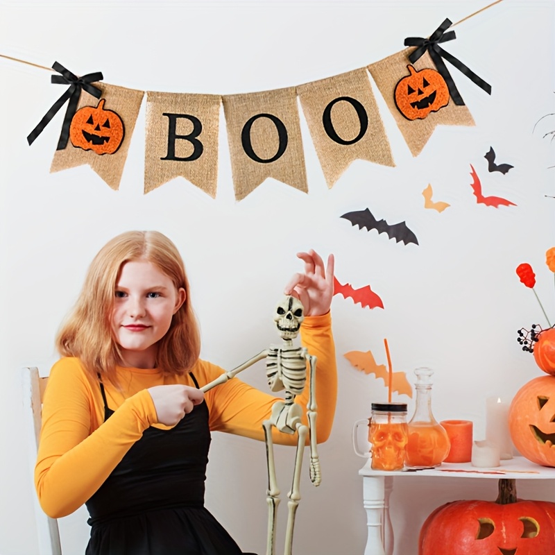 1 Set Rustic Halloween Banner  - Pumpkin Lantern Halloween review and price