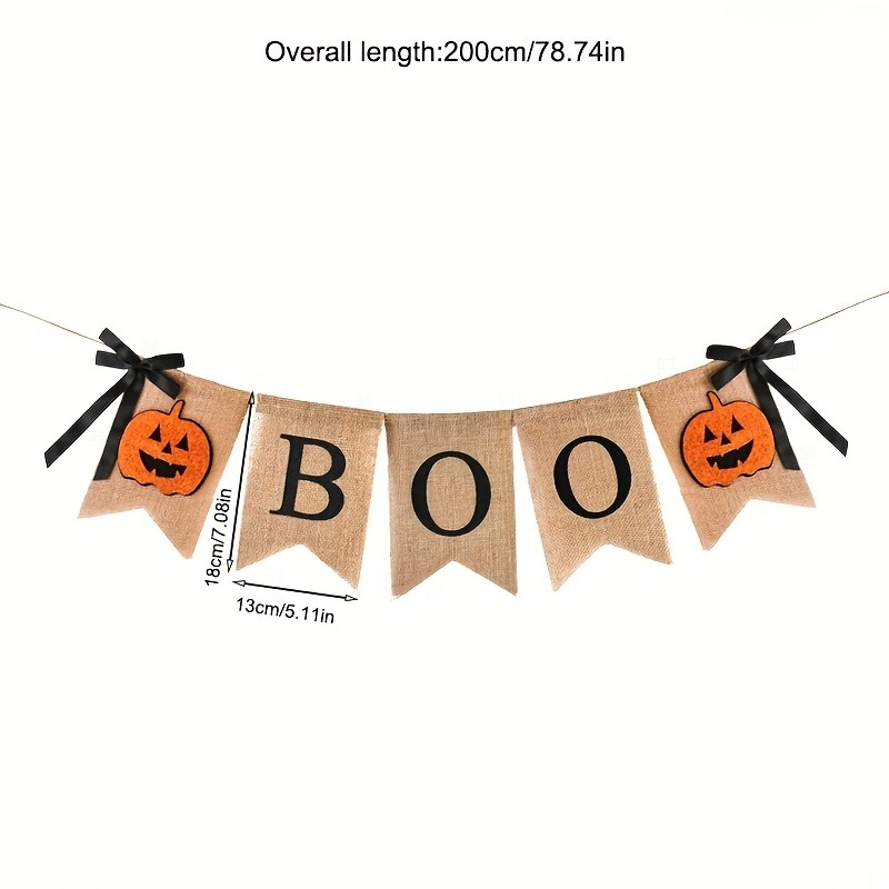 1 Set Rustic Halloween Banner  - Pumpkin Lantern Halloween review and price