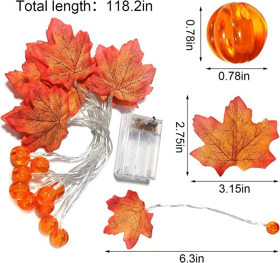 59/118in Halloween Pumpkin Map - Halloween Led String Lights Orange review and price